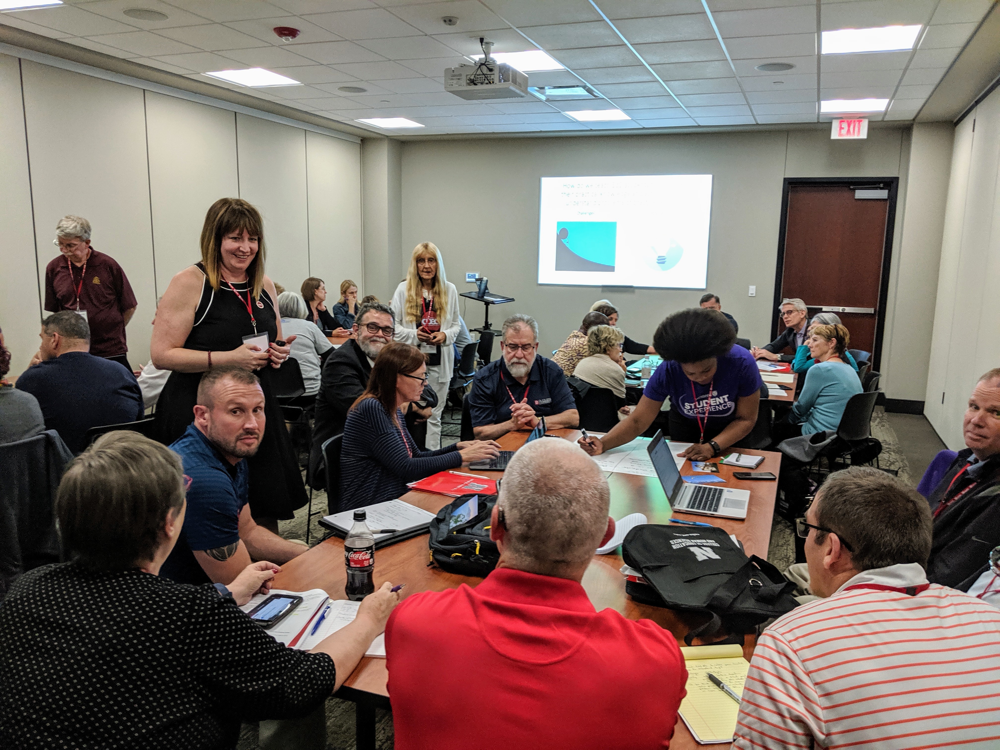 CPED Executive Director Jill Perry and Associate Director Debby Zambo leading a workshop